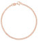 modabilé Armband Damen Rosegold Vergoldet Armkette aus 925er Sterling Silber (21cm 1,85mm breit) Silberarmband Panzerkette 925 ohne Anhänger