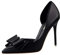 Femme Chaussure Escarpin Mode Nœud Papillon Dame Stiletto Entailler Talon Haut PU Aiguille Sexy Talon Aiguille 10.5 CM Mariage Club Soirée