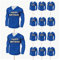 AK Giftshop Football Birthday Cupcakes Cake Food Decorations Picks Toppers - (pack of 14) (Chelsea Colours)