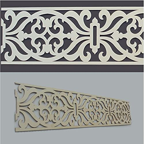 Zagora Bordüre Filigrane Holz - 20cm Breite/ 2 Stück zu je 100x20x0,3 cm