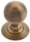 IRONMONGERY HARDWARE ONLINE Hollow Reeded Mortice Door Knob, Antique Brass - JR8MAB (Sold in Pairs)