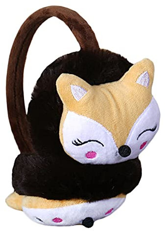 iEasey Cache Oreille pour Filles Garçon dans Peluche Mignonne Conception Fourreau d'oreille Hiver Douce Chaud Cache-Oreilles Pliable Ajustable Earmuff Protège Oreille de Ski Voyage Cadeau Noël