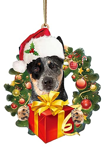 TT- Christbaumanhänger Christbaumschmuck Katze Holzanhänger Weihnachten Geschenk Holzverzierung, Hängende Ornamente Dekohänger, für Weihnachtsdeko Weihnachtsbaumschmuck (F, OneSize)