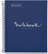 Miquelrius - Carnet A5-80 Pages 90 gr - Interligne 7 mm - 1 Bande de couleur - Couverture Rigide Plastifiée - Couleur Marine