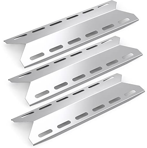 Universal Flavorizer Bar,44cm Brennerabdeckung,3 Pack Flammenblech Roststahl Ersatzteile für die Meisten Gasgrill,Coisien Heizplatte Zubehör für CharBroil,Kennedy,Roosevelt, Washington Modelle Grill.