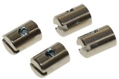 4x Bowdenzug Schraubnippel Klemmnippel 5x7 mm für Mofa Moped Mokick | Kompatibel mit Puch Hercules Kreidler Zündapp