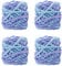 4er Pack 100g Strickwolle Wolle zum Häkeln Strickgarn Sockenwolle zum Stricken Bunte Acrylgarn Knäuel Häkelgarn Mehrfarbiger Set für Decken Pullover Schuhe Mützen Schals Style C