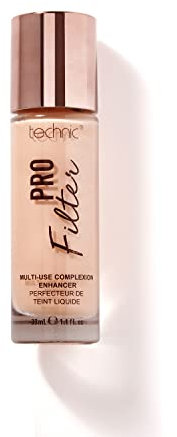 Technic Pro Filter Multi Use Complexion Enhancer - Primer, Illuminator and Highlighter Face Serum for a Flawless Finish - Fair