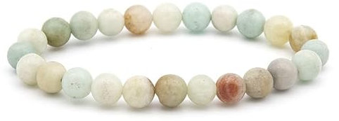 BCughia Prächen Armbänder, Armband Perlen Retro Bunt Beads Armband Rundschliff Amazonit Mode Elegantes Perlenarmband Schmuck Geschenk 8mm