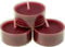 nk Candles 20 dänische Teelichter farbig durchgefärbt ohne Duft (bordeaux)