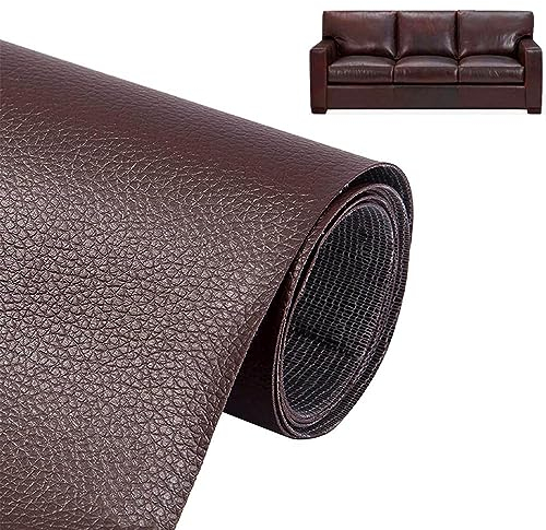 Leder Reparatur Band Patch, 60 x 137cm Kunstleder Selbstklebend, PU Lederflicken Selbstklebend DIY, für Sofas, Autositze, Möbel Leder Reparatur und Renovierung