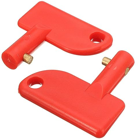 JOCXZI Batterie Coupée des Clés - 2Pcs Clés pour Interrupteur De Batterie De Voiture,Clé De Commutateur D'Isolateur De Batterie,Automobile Coupe Batterie,pour Auto Voiture VéHicules