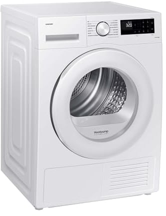 Samsung Wärmepumpentrockner, 8 kg, EEK: A+++, Wäschetrockner mit WiFi-SmartThings-App, Hygiene-Programm, Air Refresh, Knitterschutz, Weiß, DV80CGC2B0TEEG