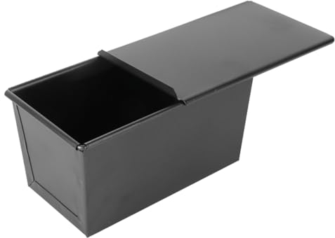 Milisten Home Use Loaf Pan Lid Non Stick Bread Baking Mould Toast 600g Sandwich Bread Maker