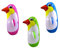 HEMOTON 6-Teiliges Set Aufblasbare Pinguin-Spielzeuge aufblasbare Tiere Pinguin Schwimmbad kostüm aufblasbares Spielzeug Aufblasbarer Becher für Kinder Schlagloch Sandsack Glas Kleidung 3D