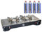 Alpentech - Réchaud gaz 2 feux 4400W Inox Portable Interieur/Exterieur avec Thermocouple Allumage piezo + 4 cartouches ATLAS
