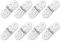 sourcing map Folding Table Hinge, 8pcs Stainless Steel 270 Degree Round Edge Sewing Machine Table Butler Tray Hinges for Cabinet Desk Drawer Door Furniture (Silver, 3.2 x 1.2inch)