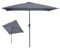 Meublorama Parasol inclinable rectangulaire gris anthracite 200x300cm