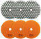 SHDIATOOL Dry Diamond Polishing Pads - Grit 200 100MM Concrete Diamond Sanding Discs Marble Granite Stone polishing 6pcs