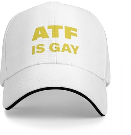 Verstellbare Baseballkappe mit ATF ist schwul, Unisex-Hip-Hop-Hut, anpassbar, Mehrfarbig, lässig, Mode,