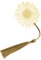 CCAIPU Metall Blume Lesezeichen, Gold Blumen Design Lesezeichen mit Quaste Seil Buch Accessoire Freundschaft Geschenke für Leser Frauen Mädchen Mutter (Sonnenblume)