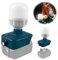 WIYETY Akku Lampe für-Bosch 18V, 12W Arbeitsleuchte mit E27 Bulbs, 350-1300LM LED Strahler, Taschenlampe Baustellenlampe, Campingausrüstung für-Bosch 18V Akku(ohne Akku)