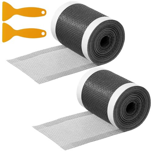 Tarocat 2 Piezas Adhesivo de Malla para Desagüe de Ducha, Pegatina Malla Drenaje, Rejilla Desague Ducha (10cm X 5m)