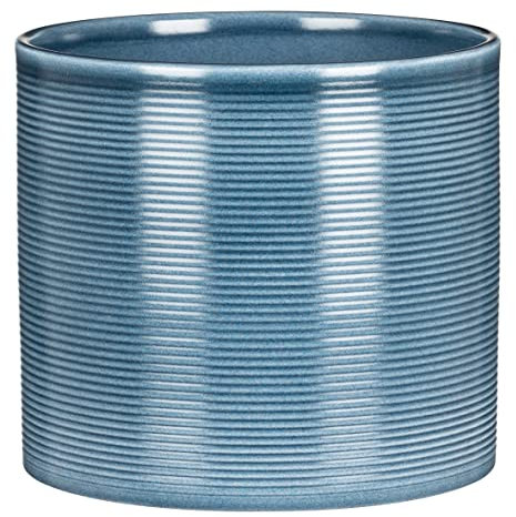 Scheurich Blumentopf aus Keramik, Farbe: Blue Jeans, 19 cm Durchmesser, 17 cm hoch, 4 l Vol.