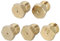 5PCS Natural Gas Nozzles, Hob Lpg Conversion Kit, Burner Hob Nozzle Conversion Kit Natural Gas Parts(Yellow)