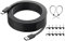 NSGWKZD 33FT Type C Cable for CCTV Camera, Waterproof USB C Long Extension Power Cord for Ring Stick up Cam Pro, Blink Outdoor 4, Black