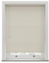 Cream PVC Venetian Blind 152cm Drop (25mm Slats) 85cm Wide