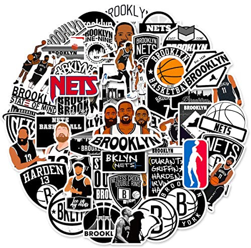 50Pcs Anime Basketball Stars Brooklyn Vinyl Cartoon Anime Sticker for Water Bottle Laptop Cartoon Stickers