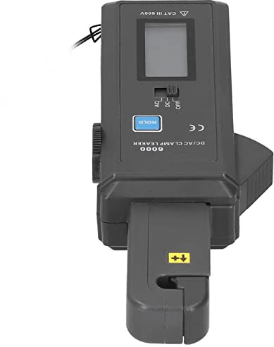 Probador de Corriente de Fuga de Aferración de AC/DC, Medidor de Abrazadera Digital de 0MA -60.0a 99 Unidades con Material ABS, para Suministros Industriales