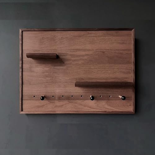 XCLOOZGL Stromzähler Box Dekoration Aus Massivholz, Sicherungskasten Abdeckung Schrank, Stromkasten Verkleidung Mit Ablagefach Und Haken, Innen Elektrischer Zähler Abdeckung,49x59cm