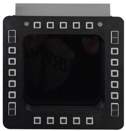 ToysWeltX 5-Zoll-2K-MFD-Panel mit 24 Tasten für PC-Flugsimulatoren, kompatibel mit JF-17, F/A-18, F16