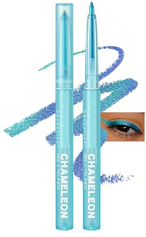 Jutqut Blau Chameleon Metallic Eyeliner, Glitzer Lidschatten Stift, #04