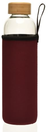Bottiglia d ' acqua in vetro capacità da 750 ml con parte superiore in e custodia resistente calore Custodia isolante efficiente per bere da 750 ml