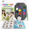 Snazaroo - Set de pintura facial Arcoíris, para niños y adultos, 8 colores, 1 pincel, 1 esponja, 1 guía, base de agua, maquillaje pintacaras, aguacolor