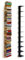 Haseform Bücherturm 170 cm anthrazit Bücherregal Wandregal