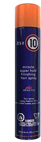 Its a 10 Miracle Super Hold Finishing Spray Plus Keratin 10oz by It's a 10