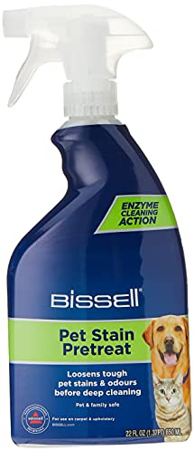 BISSELL Stain Pre-Treat Pet Spray, Stain Remover, Carpet Stain Remover Helps Removes Tough Pet Stains & Odours, Pet Carpet Cleaner, 650 ml, 1137E