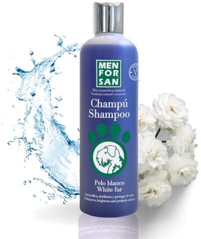 MENFORSAN Champú para pelo blanco, 300ml | Intensifica el color natural