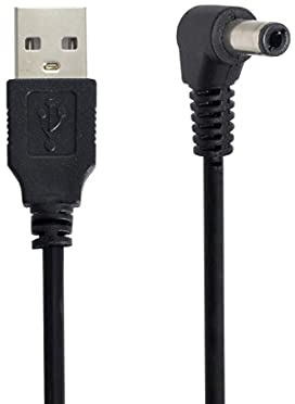 chenyang USB 2.0 Un type mâle à droite Angled 90 Degree 5.5 x 2.5mm DC 5V Power Plug Barrel Connector Charge Cable 80cm
