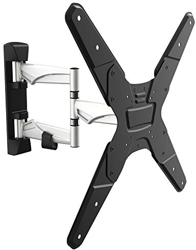 RICOO TV Wandhalterung Schwenkbar Fernseher Halterung Schwenkarm für 32-55 Zoll Fernsehhalterung für Wand S3244 Wand-Halter Neigbar Flach OLED Curved Fernseh-Arm bis 30 Kg & VESA 200 bis 400