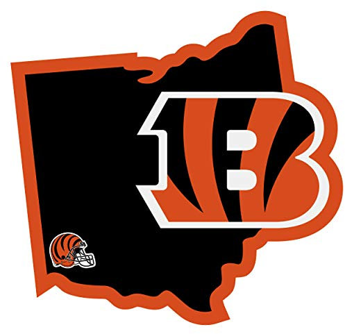 Siskiyou Sports NFL Fan Shop Cincinnati Bengals Home State Aufkleber, Einheitsgröße, Teamfarbe