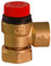 CALEFFI PRESSURE RELIEF VALVE 3/4 LOOSE NUT TO 1/2 BSP 6 BAR 311501