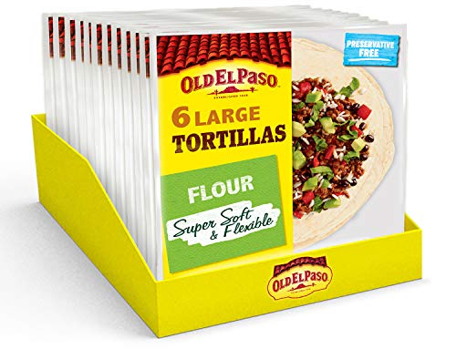 Old El Paso Large Super Soft Flour Tortillas 350g (Pack of 12)