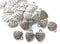 50 Charms Herz Made with Love Anhänger Farbe antiksilber 12x10mm Schmuckzubehör Metall #S097
