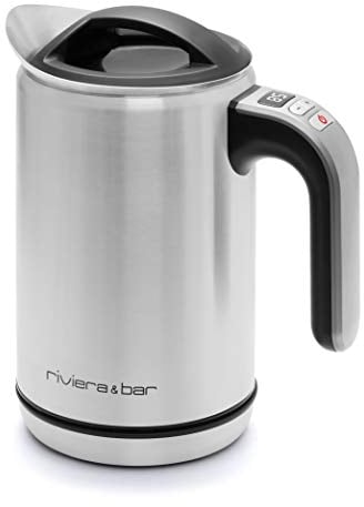 Riviera-et-Bar BBT380 Bouilloire double paroi à température réglable Elva, Silver