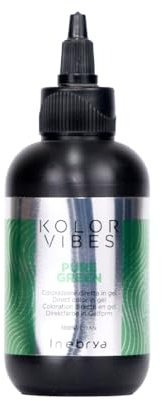 Colorazione diretta in gel SEMI-PERMANENTE-KOLORVIBES INEBRYA varie tonalità ( - KOLOR VIBES PURE GREEN)